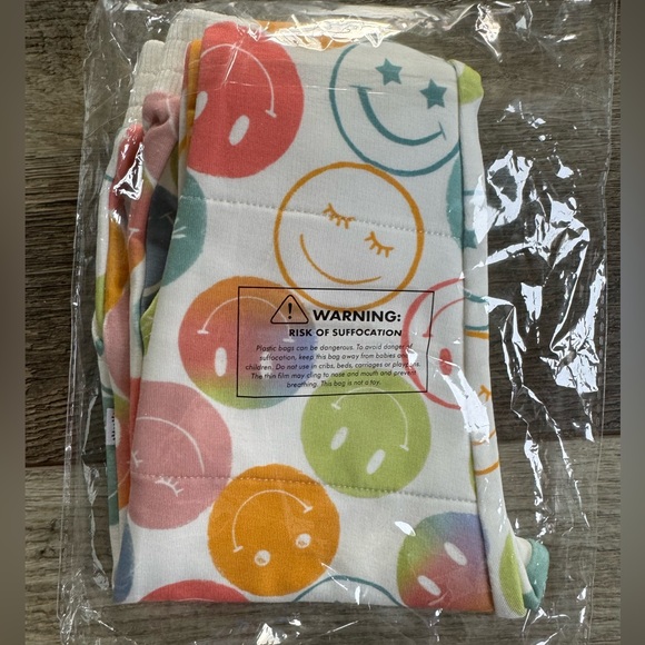 Emoji Jogger Limited Edition Little Sleepies Bamboo Sweatpants Colorful Smiley - Picture 3 of 4